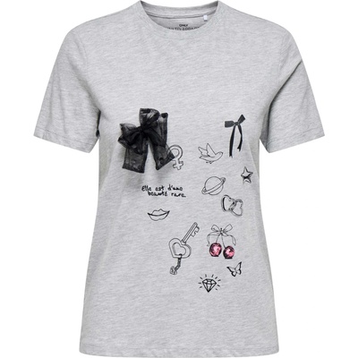 ONLY Тениска onlnita life reg s/s bow top box jrs