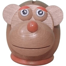 Dřevěná pokladnička Opice