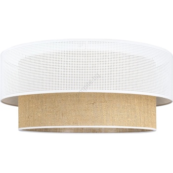 BELIS Плафон BORHO 1xE27/60W/230V Ø 40 см бял/юта (BE0970)