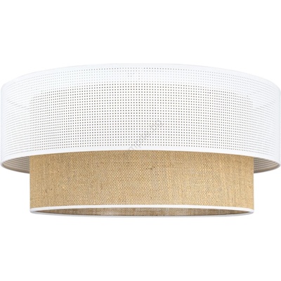 BELIS Плафон BORHO 1xE27/60W/230V Ø 40 см бял/юта (BE0970)