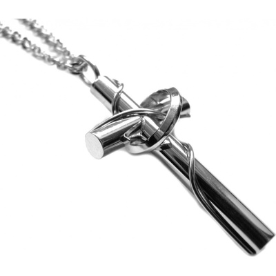 Steel Jewelry Náhrdelník kříž z chirurgické oceli NH500409