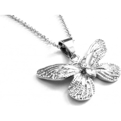 Steel Jewelry Náhrdelník motýl NH140218