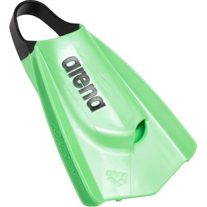 arena Powerfin Pro II swimming pool training fins, swimming fins for adults, fins made of 100% silicone, comfortable short fins for the swimming pool - 006151-130-12.5-13.5 (006151-130-12.5-13.5)