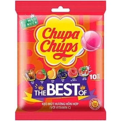 Chupa Chups Мини близалки Chupa Chups, най-доброто от опаковката, 93 г