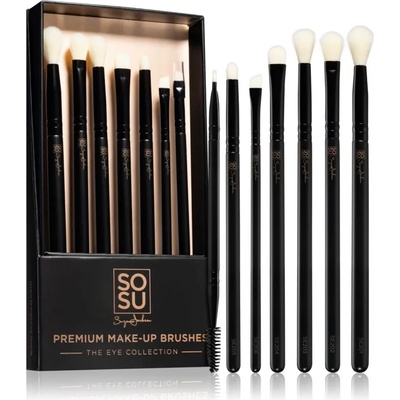 SOSU Cosmetics Premium Brushes The Eye Collection комплект четки 7 бр