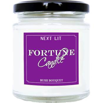 With Scent of Books Ароматна свещ с късметче Next Lit Fortune Candle - Bush Bouquet, на английски (NLFC03_EN)