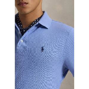 Ralph Lauren тениска с яка мъжка от памук с еластан (710941439) - answear - 154,49 лв