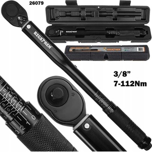 Bigstren Ключ динамометричен 3/8", 7-112Nm, BIGSTREN (UNI-01012929)