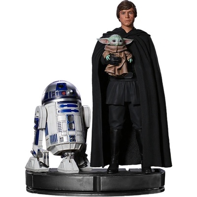 Iron Studios Star Wars Luke Skywalker, R2-D2, Grogu 1:4 54 cm