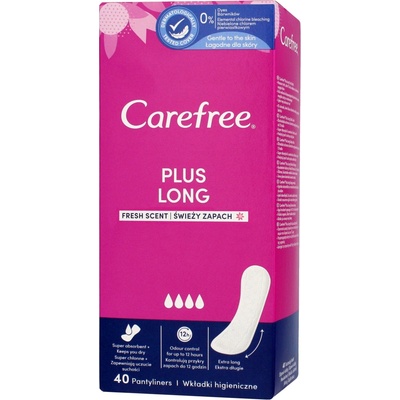 Carefree Plus Long Fresh Scent slipové vložky 40 ks