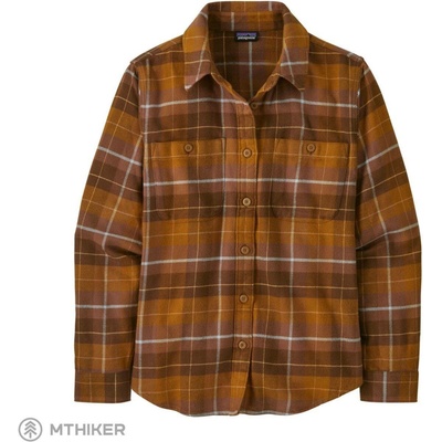Patagonia Fjord Flannel dámská košile happy camper shelter brown