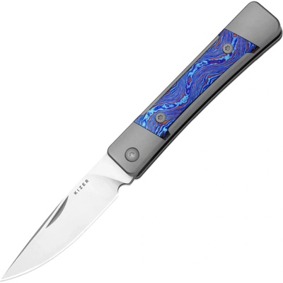 Kizer Little Grand M390 Titanium Damascus