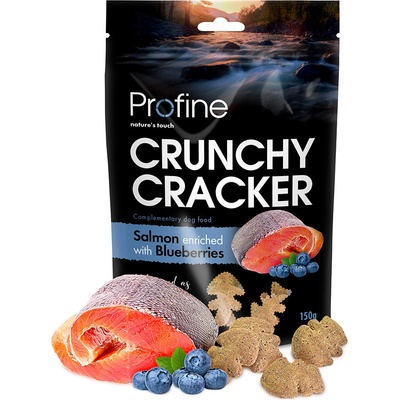 Profine Dog Crunchy Cracker Salmon enriched with Blueberries 150 g