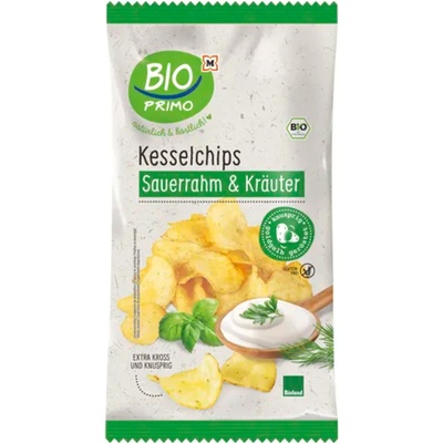 BIO PRIMO Био чипс - сметана и билки - 100 г