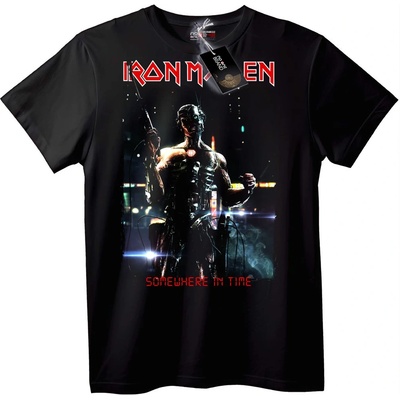 NOONEBRAND Тениска Iron Man Някъде във времето - XL, Black