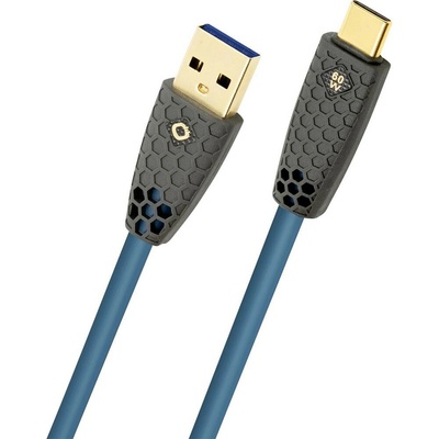 Oehlbach D1C9561 USB USB-A zástrčka USB-C ® zástrčka 1m petrolejový