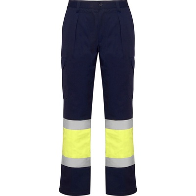 Roly Pánské reflexní kalhoty Soan zahradní zelená/svítivé žlutá
