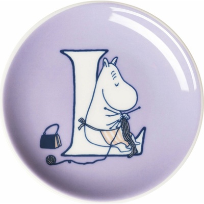 Arabia Finland 1075840 Talířek na svačinu ABC Mumínci L 10,5 cm