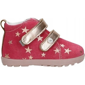 Bartek boty se zlatými hvězdičkami růžové