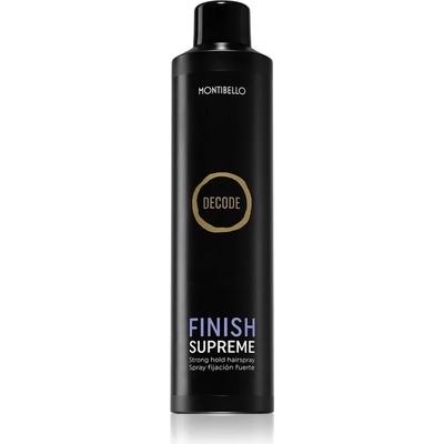 Montibello Decode Finish Supreme Spray лак за коса със силна фиксация устойчив на влагата във въздуха 400ml
