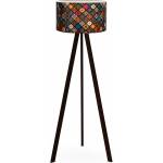 TopMebel Rosling TopMebel МДФ/плат/ПВЦ подова лампа в черен/многоцветен цвят 38x21x140cm