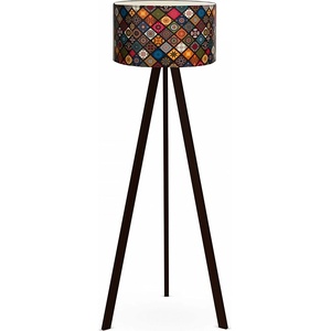 TopMebel Rosling TopMebel МДФ/плат/ПВЦ подова лампа в черен/многоцветен цвят 38x21x140cm