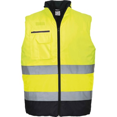 Portwest hi-vis 2-tone s267 / Двуцветна светлоотразителна жилетка - hv жълто/тъмносиньо xxxl (s267ynrxxxl)