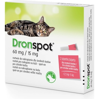 Dronspot Spot-on Cat 60 / 15 mg 2 x 0,75 ml