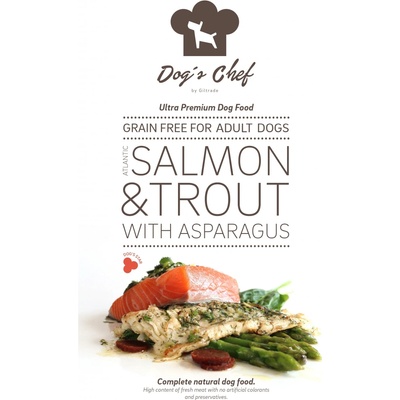 Dog’s Chef Salmon & Trout With Sweet Potato And Asparagus 0,5 kg