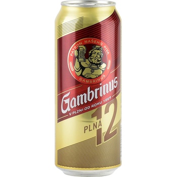 Gambrinus 12% 0,5 l (plech)
