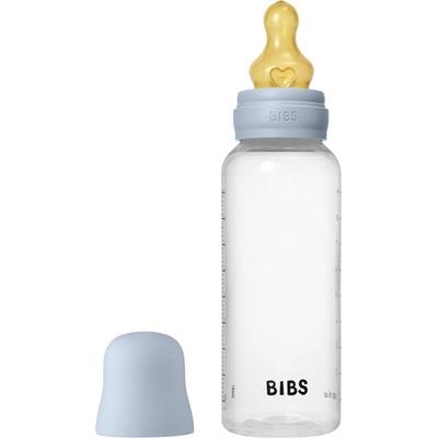 BIBS Бебешка бутилка РР с аксесоари Bibs - Baby Blue, каучук, 270 ml (5017231)