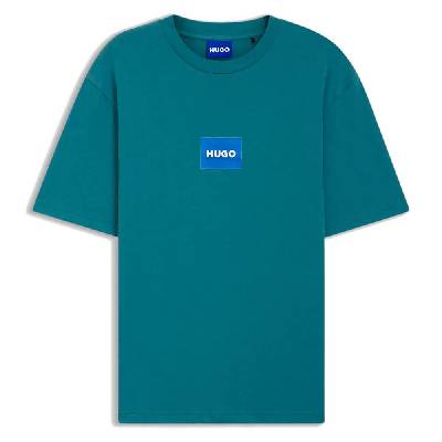 Тениска HUGO Nayonix 10258299 BLUE short sleeve T-shirt - Green (Turquoise Aqua)