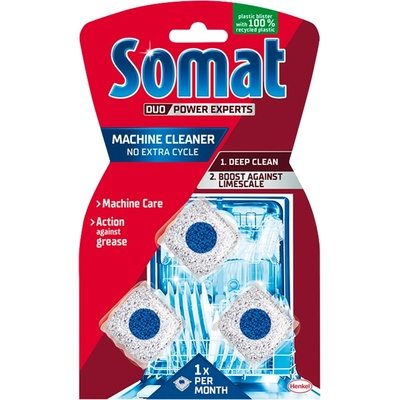Henkel Почистващ препарат за съдомиялни машини Somat 3 таблетки