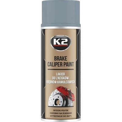 K2 BRAKE CALIPER PAINT 400 ml STŘÍBRNÁ - barva na brzdové třmeny a bubny – Zbozi.Blesk.cz