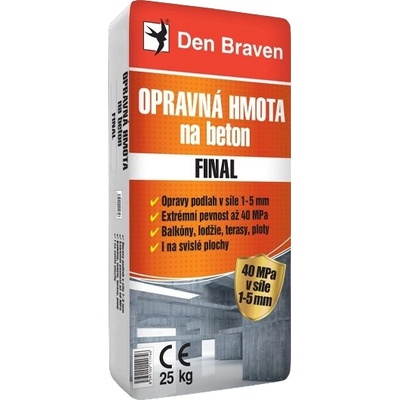 Den Braven Den Braven - Opravná hmota na betón FINAL, vrece, 5 kg, šedá