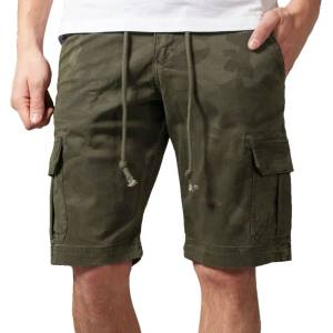 Urban classics Мъжки къси панталони URBAN CLASSICS - Camo Cargo - маслинов камуфлаж - TB1612- маслинов камуфлаж