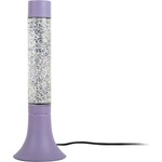 Leitmotiv Лилава настолна лампа със стъклен абажур (височина 37, 5 cm) Astro Glittler - Leitmotiv (LM2244PU)