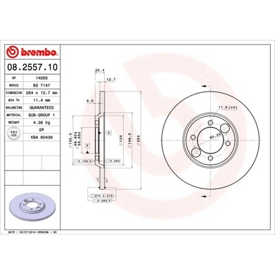 BREMBO 08.2557.10
