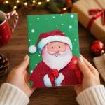 Art gift Музикална коледна картичка
