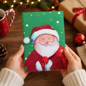 Art gift Музикална коледна картичка
