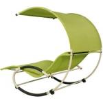 MY GARDEN Модерен шезлонг тип легло My Garden Steel Alpha MT030017_green - 200 x 141 x 178 см (3533885)