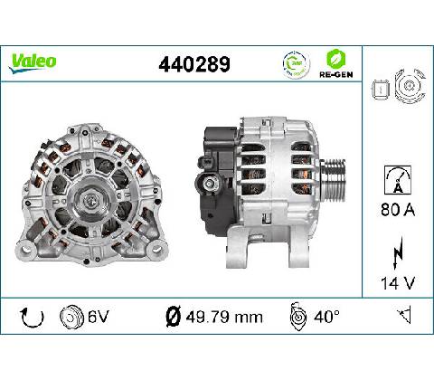 Alternátor VALEO 440289