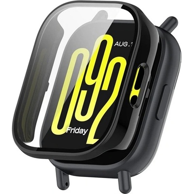 gigapack Redmi Watch 5 Lite GIGAPACK Пластмасова рамка BUMPER, устойчивост на удар + защитно стъкло за екрана, ЧЕРНО GP-164080 (GP-164080)