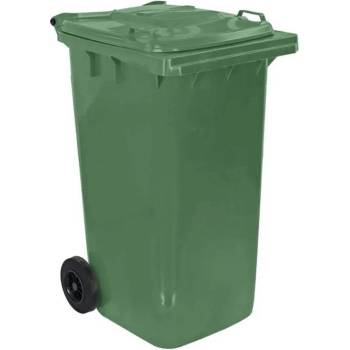 Image 1 of 240 л. голям зелен кош - контейнер за отпадъци с колела