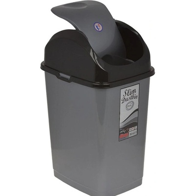 Dünya Plastik Пластмасов кош за отпадъци с капак 18л