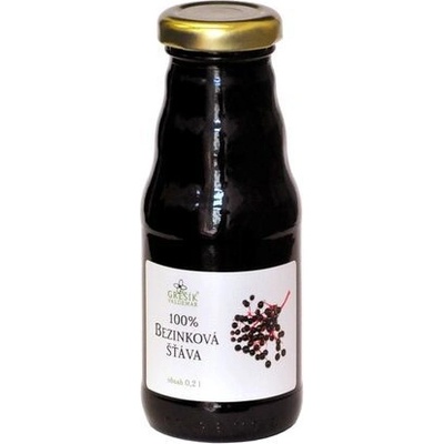 Grešík Bezinková šťáva 100% 0,2 l