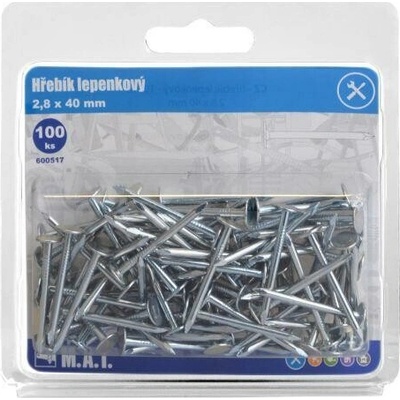klinec lepenkový 40x2,8mm Zn (100ks)