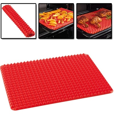 Pyramid Pan HWR-0549 Silikonová podložka na pečení 40x29cm, červená