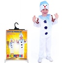 Dětské karnevalové kostýmy sněhulák s čepicí a šálou
