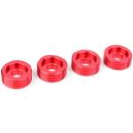 Team corally - Pivot Ball Adjusting Nut - Aluminum - 4 pcs C-00180-117 (C-00180-117)
